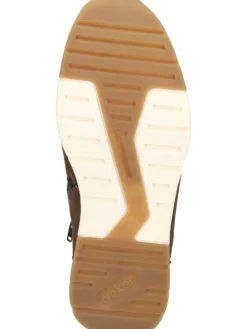 Schnürstiefeletten in schwarz/moro/moro/schwarz