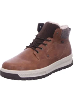 Schnürstiefeletten in toffee/braun/braun