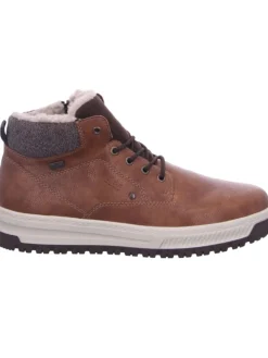 Schnürstiefeletten in toffee/braun/braun