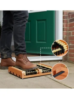 Schuhabstreifer in Braun/ Schwarz