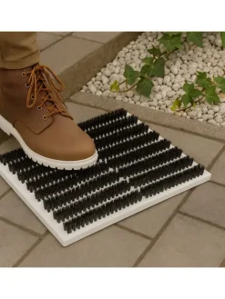 Schuhabstreifer in Grau