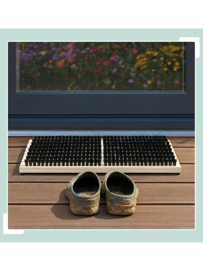 Schuhabstreifer in Natur