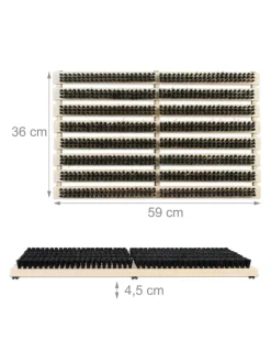 Schuhabstreifer in Natur