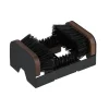 Schuhabstreifer in Schwarz/ Braun