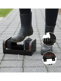 Schuhabstreifer in Schwarz/ Braun