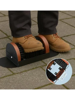 Schuhabstreifer in Schwarz/ Braun