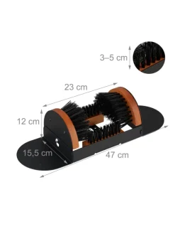 Schuhabstreifer in Schwarz/ Braun