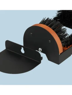 Schuhabstreifer in Schwarz/ Braun