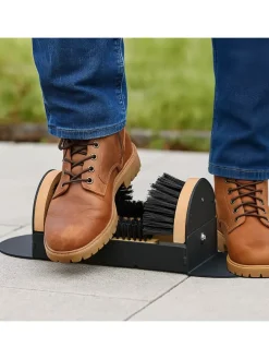 Schuhabstreifer in Schwarz/Natur