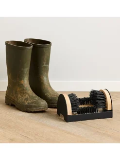 Schuhabstreifer in Schwarz/Natur