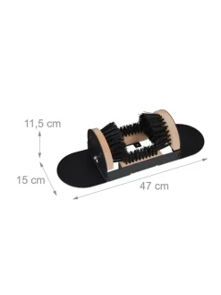 Schuhabstreifer in Schwarz/Natur