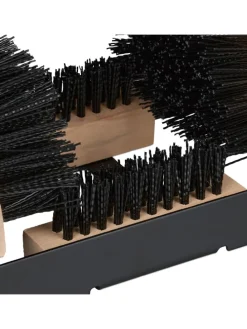 Schuhabstreifer in Schwarz/Natur