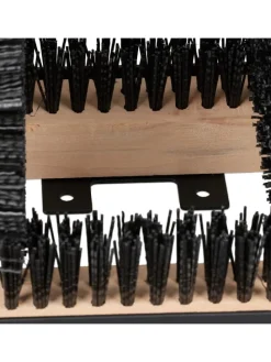 Schuhabstreifer in Schwarz/Natur