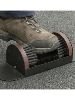 Schuhabstreifer in Schwarz/Braun