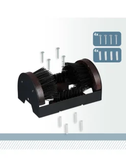 Schuhabstreifer in Schwarz/Braun