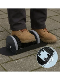 Schuhabstreifer in Schwarz/ Grau