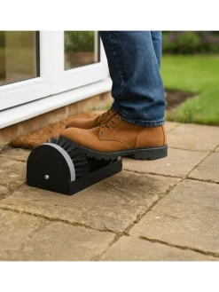 Schuhabstreifer in Schwarz/ Grau