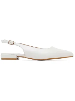 Sling-Ballerinas in Weiß