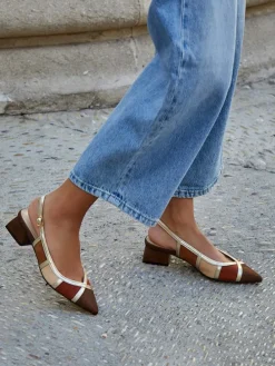 Slingpumps in Braun