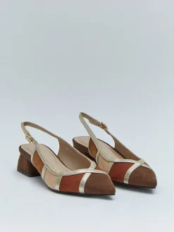 Slingpumps in Braun