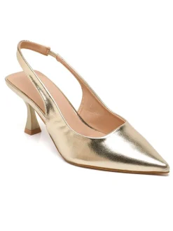 Slingpumps in Gold