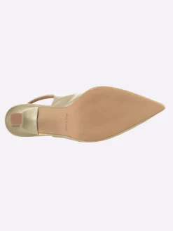 Slingpumps in goldfarben