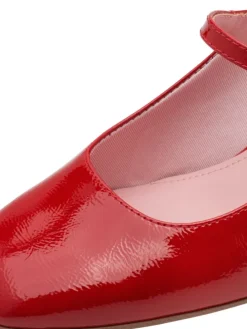 Slingpumps in RED PATEN