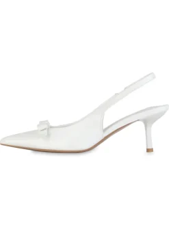 Slingpumps Seraphina in Weiss Lack
