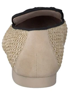 Slipper in Beige/ Schwarz