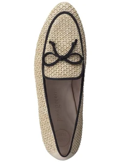 Slipper in Beige/ Schwarz