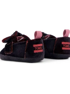 Slipper in Dunkelblau/ Rosa/ Rot