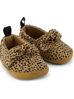 Slipper in Beige/ Braun