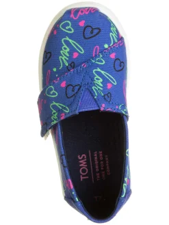 Slipper in Blau/ Bunt