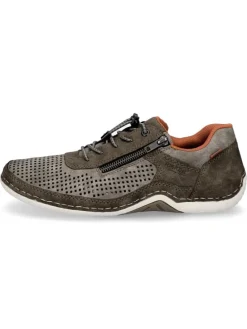 Slipper in braun grau