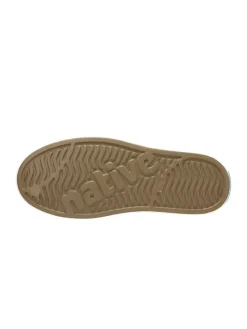 Slipper in Braun/ Weiß