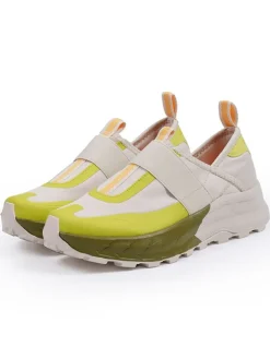 Slipper in Creme/ Gelb