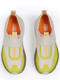 Slipper in Creme/ Gelb