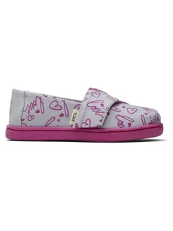 Slipper in Grau/ Bunt