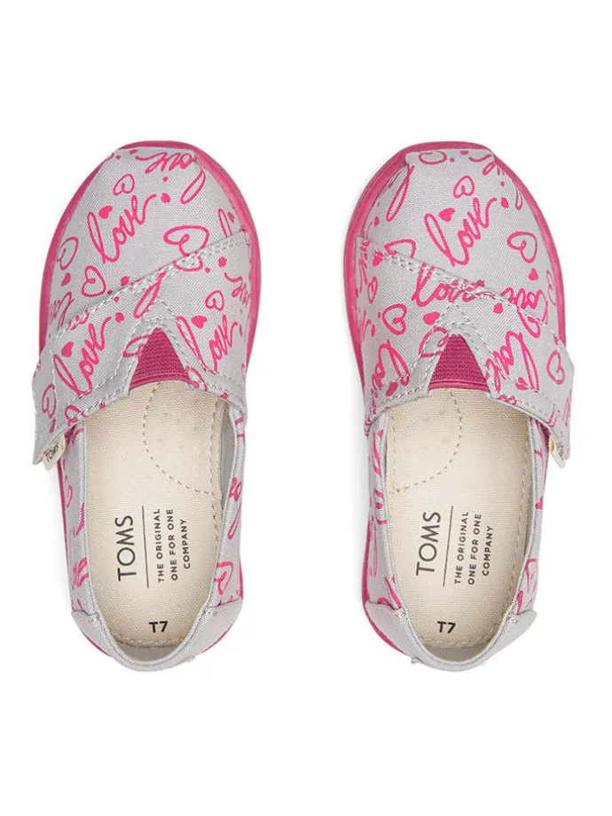 Slipper in Grau/ Bunt