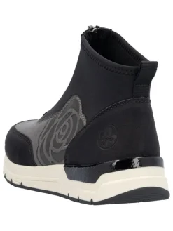 Slipper in Grau/ Schwarz