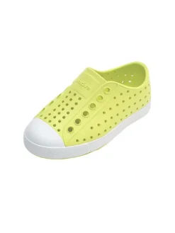 Slipper in Grün/ Weiß