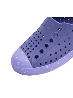 Slipper in Lila/ Dunkelblau