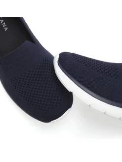 Slipper in marine/mehrfarbig