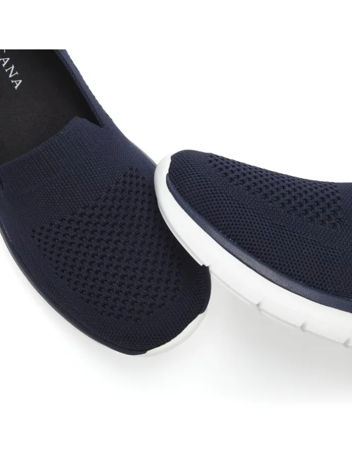 Slipper in marine/mehrfarbig