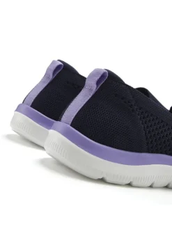 Slipper in marine/mehrfarbig