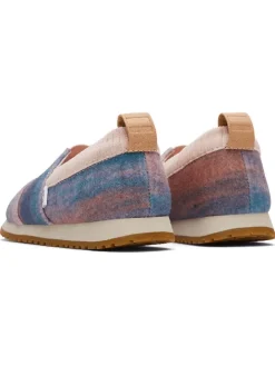 Slipper in Rosa/ Blau