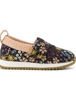 Slipper in Schwarz/ Bunt