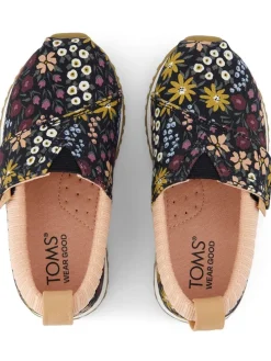 Slipper in Schwarz/ Bunt