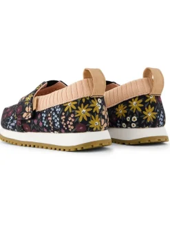 Slipper in Schwarz/ Bunt