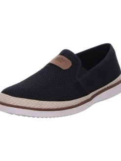 Slipper in schwarz/schwarz/nuss